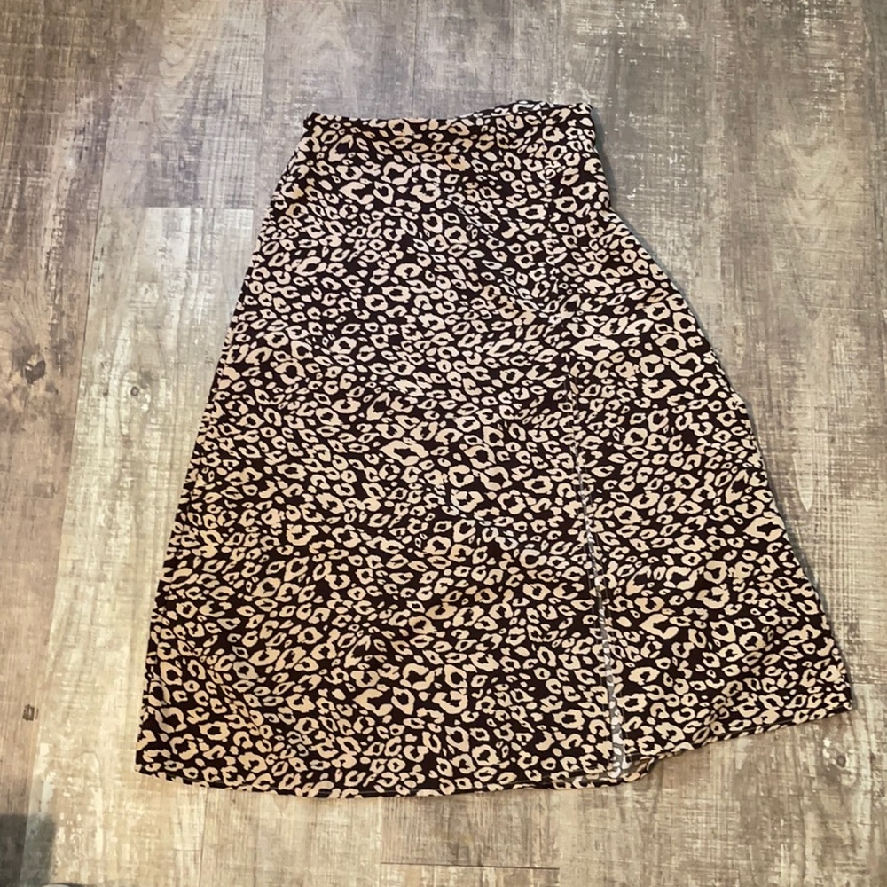Animal print skirt